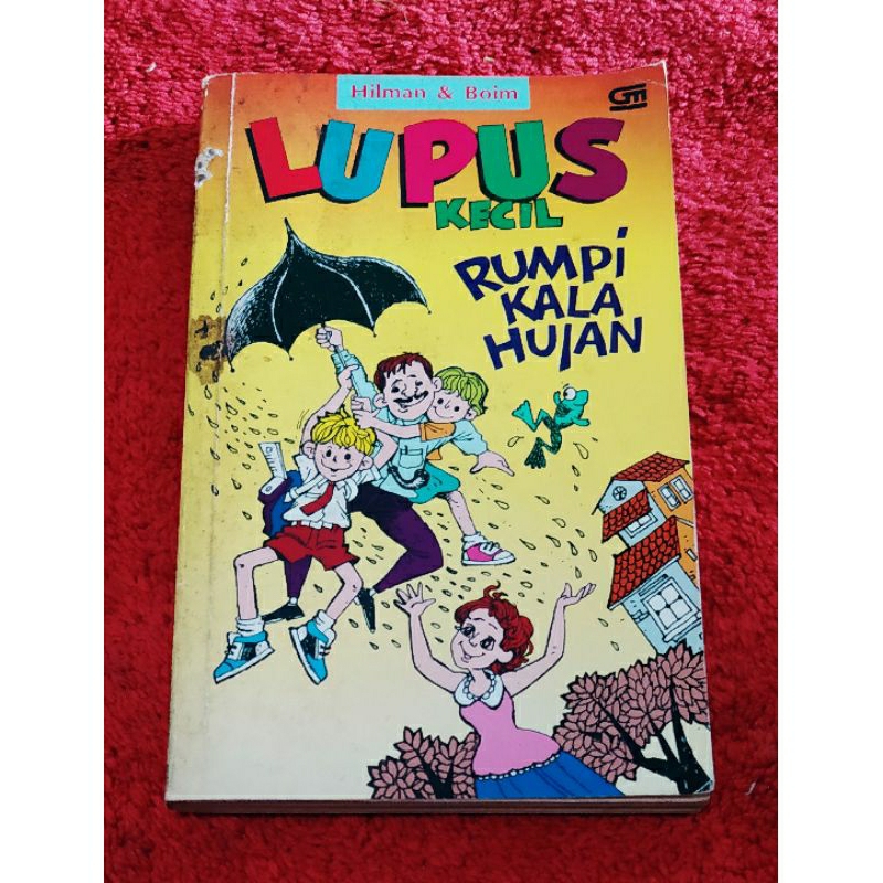Novel preloved Lupus Kecil "Rumpi Kala Hujan" by Hilman&Boim ORI second koleksi pribadi