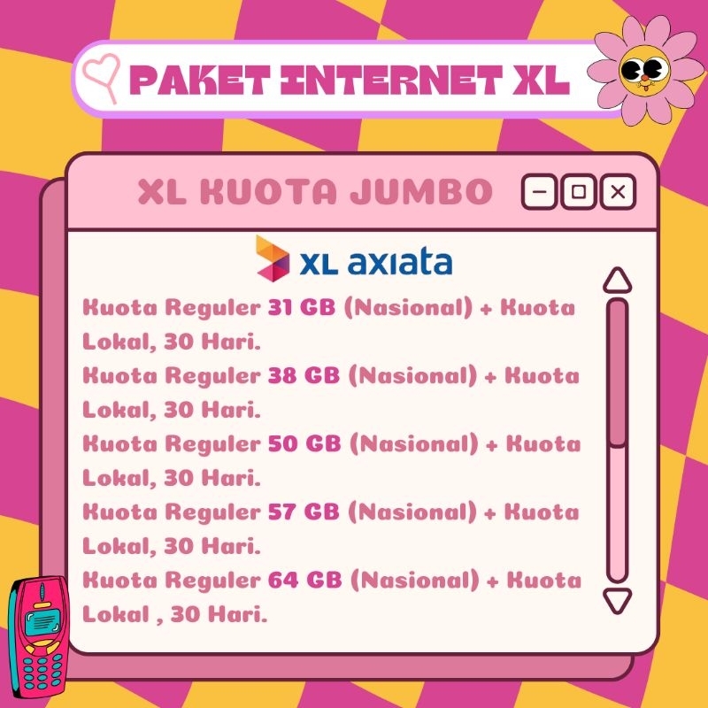 PAKET INTERNET XL KUOTA JUMBO