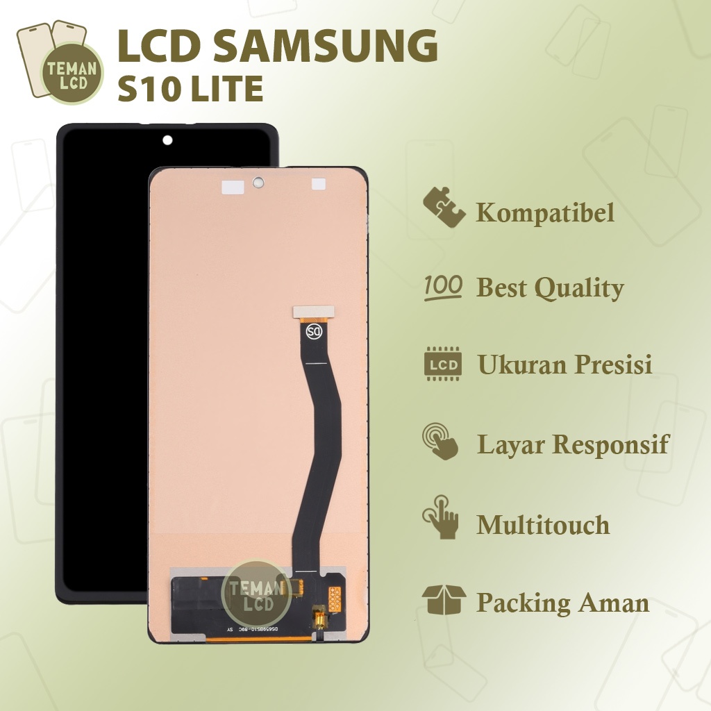 LCD Samsung S10 Lite FINGERPRINT - Original 100% Fullset Touchscreen