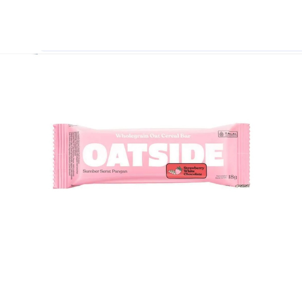 

Oatside Wholegrain Oat Cereal Bar Strawberry White Chocolate 18gram