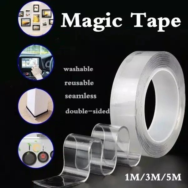 

MAGIC TAPE/DOUBLE TAPE SERBAGUNA 1M/DOUBLE TAPE MINI BENING