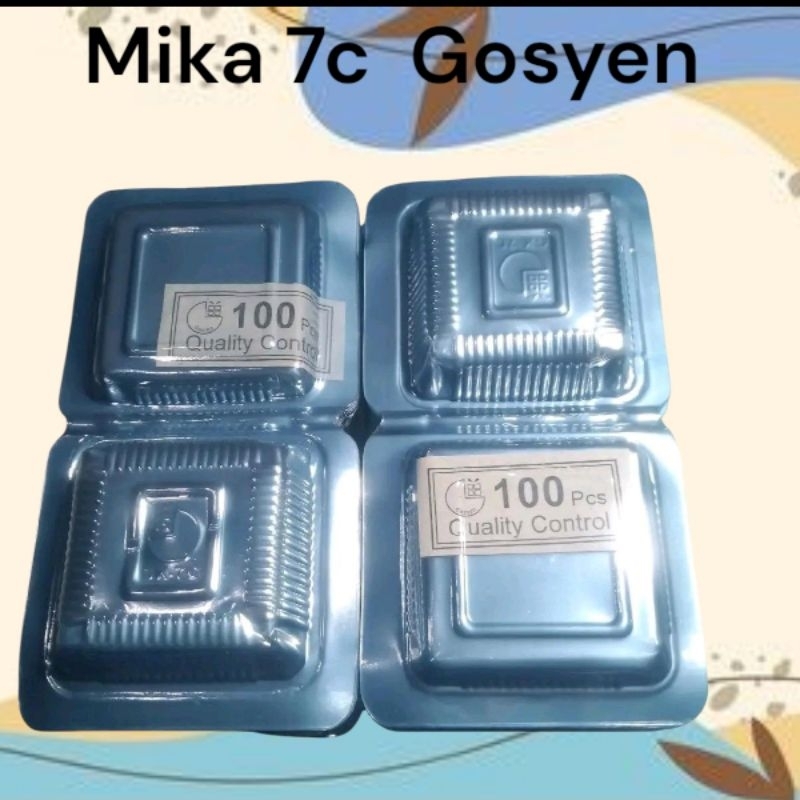 (ISI 100 PCS)MIKA GOSYEN(GX) 7C /MIKA KECIL/MIKA KUE/MIKA TERMUAH/MIKA ROTI