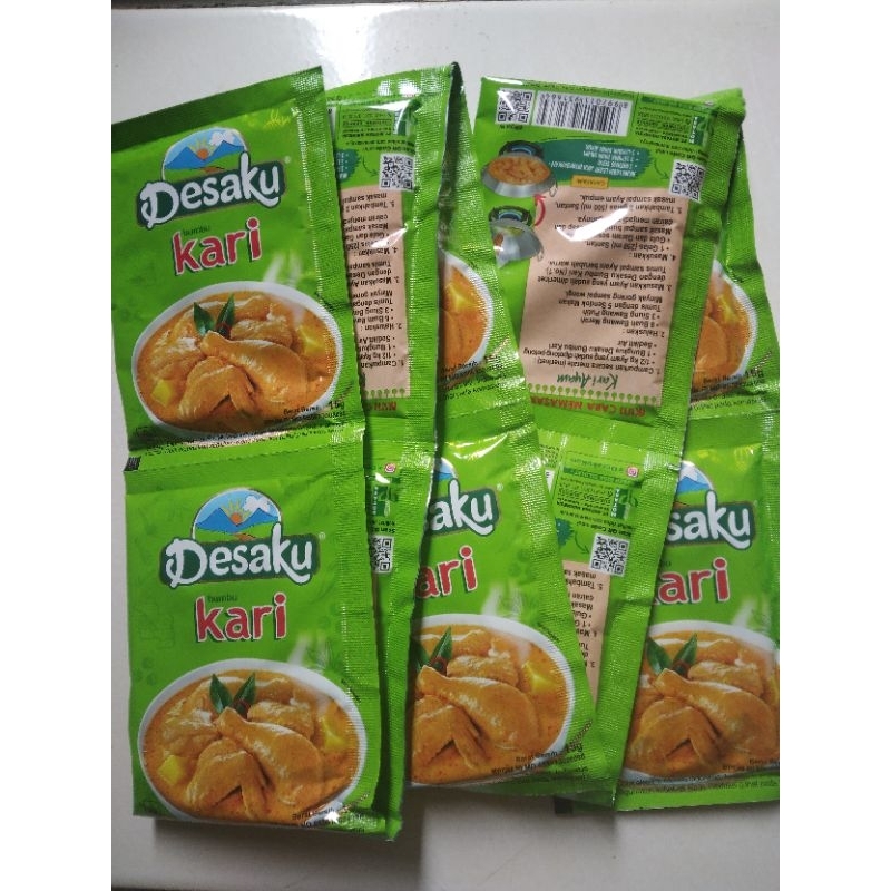 

Bumbu Kari Desaku Kemasan 1 Renceng isi 10 Sachet