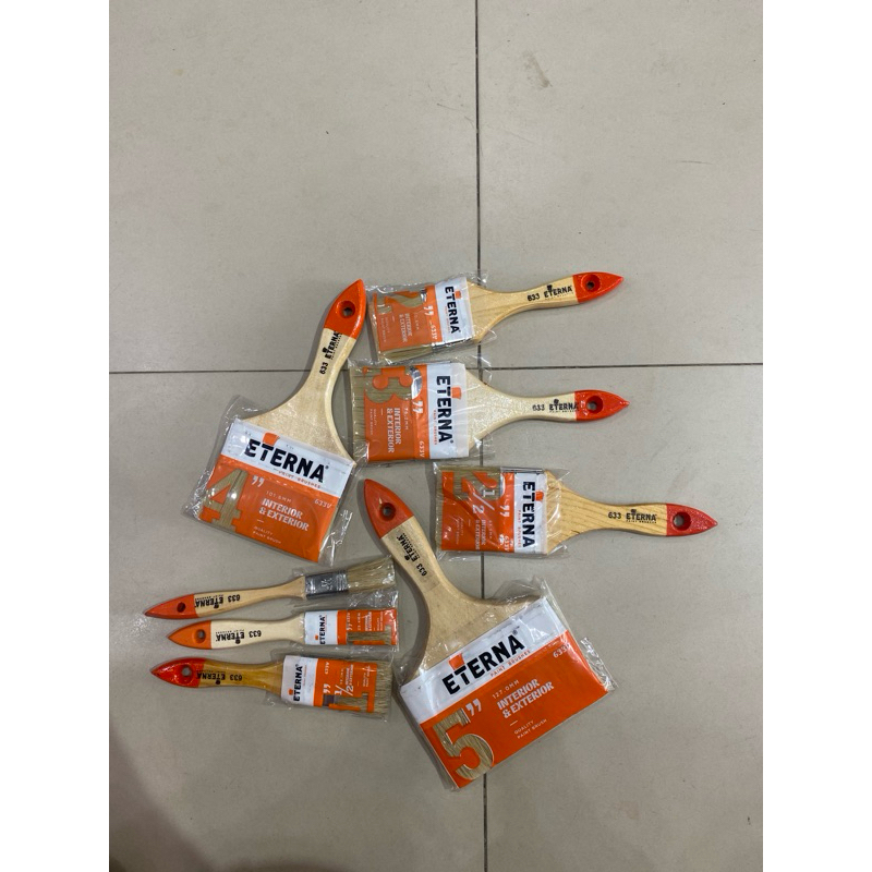 Kuas cat/Kuas bulu Eterna, tembok beton,besi,kayu,dak