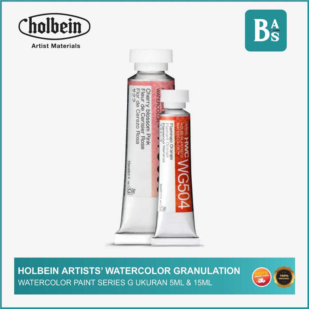 

Holbein Artist's Watercolour Paint Granulation Series G 5ml &15ml - Bali Art Supplies