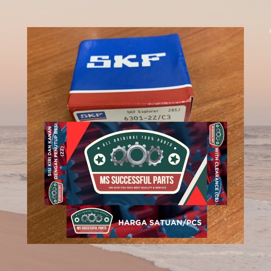 BEARING 6301 ZZ C3 SKF ORIGINAL 6301 2Z/C3