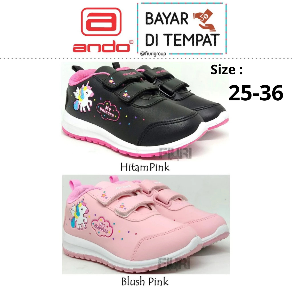 FIURI - Ando Original - MINICORN PEREKAT KIDS 25-36 - Sepatu Kets Anak Perempuan - Sneakers Anak - S