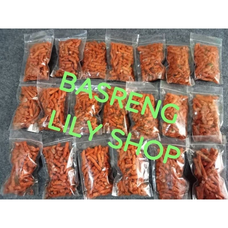

Basreng Pedas daun Jeruk Nipis 100 Gram - Gurih dan Enak Hallal - Food, Goreng, Snacks, Kering Keripik Kripik Crispy Cemilan
