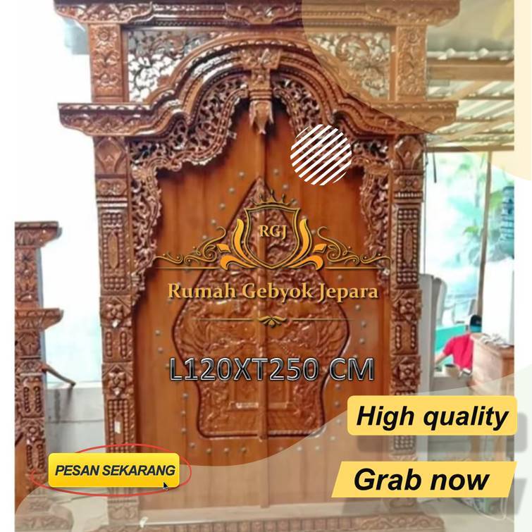 Pintu Gebyok Kelir Wayang | Gebyok Ukir Kayu Jati Asli
