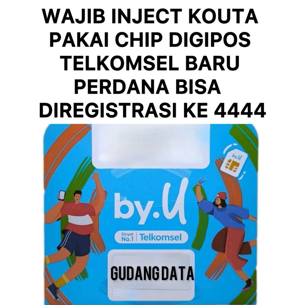 Kartu Perdana Telkomsel by.U (KOSONGAN) (Min Order 10pcs)