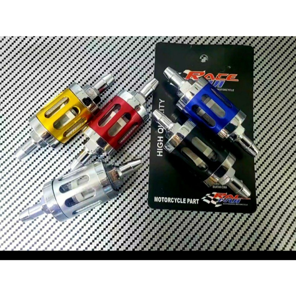 Filter Bensin Motor kaca Universal Saringan Bensin kaca CNC Motor