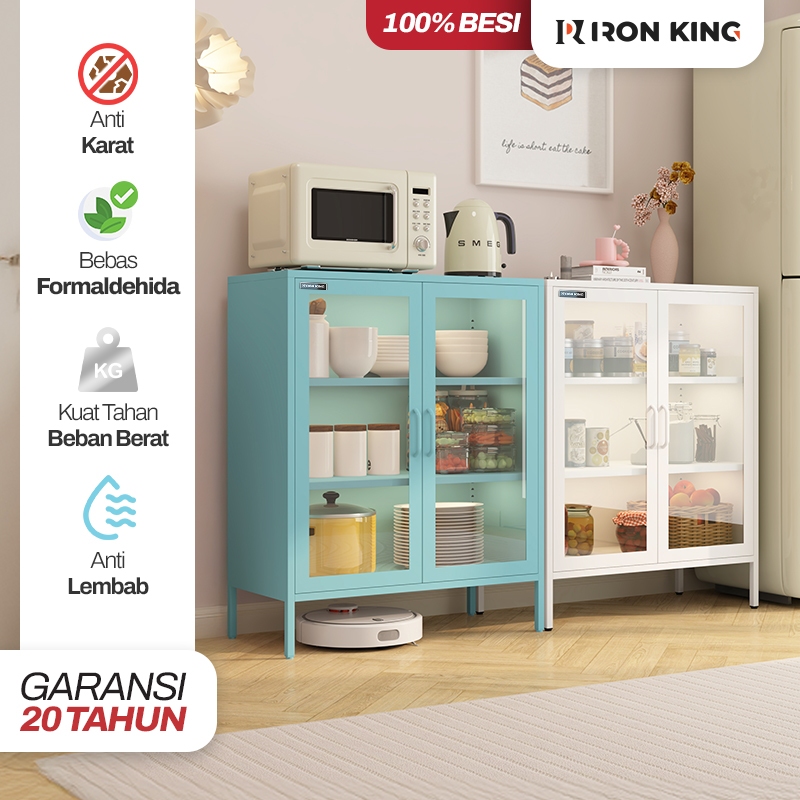 Iron King Lemari Bufet Lemari Pajangan Ruang Tamu Lemari Bufet Minimalis dan Kabinet TV