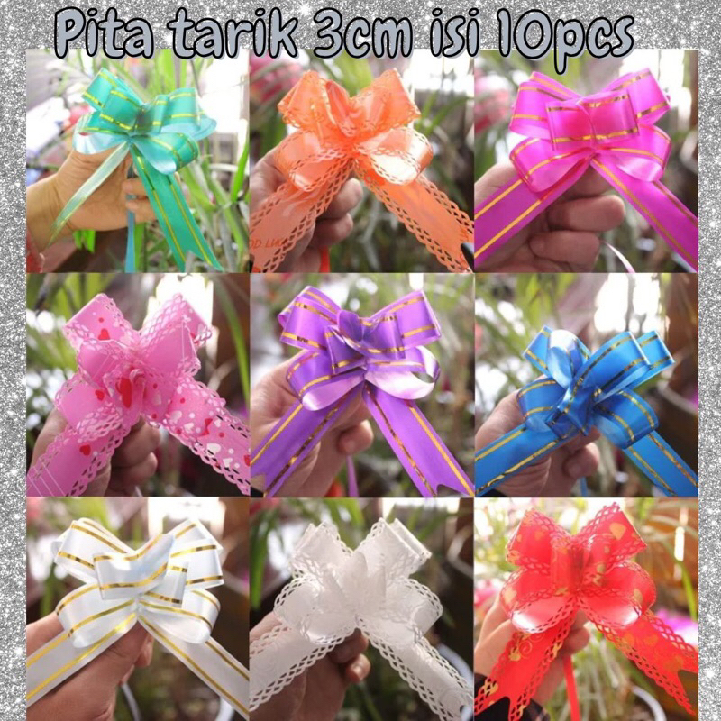 

pita tarik 3cm 10pcs / pita souvenir / pita kado