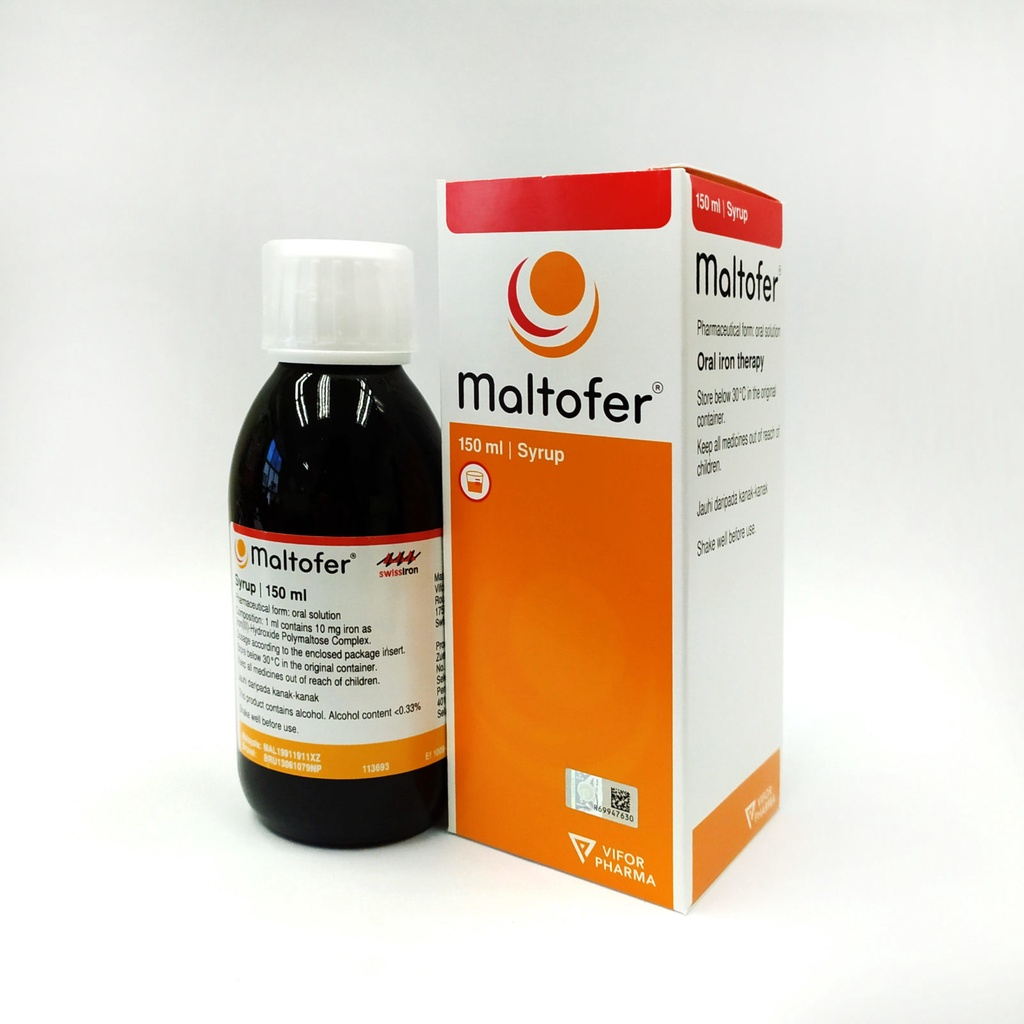 MALTOFER SIRUP 150ML Vitamin dan Zat Besi Penambah Darah untuk Ibu Hamil