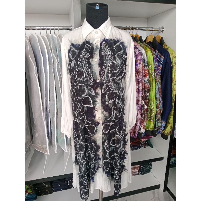 PO Atasan Kemeja Tunik Wanita Batik Sasirangan