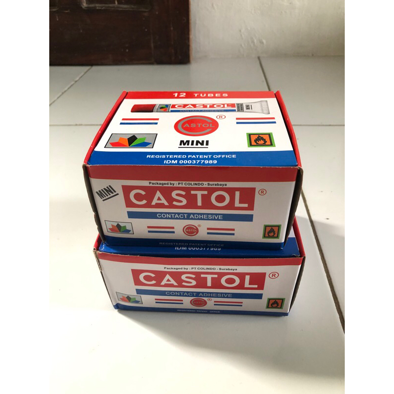 

lem castol kecil dan besar per biji bisa 1 kotak bisa