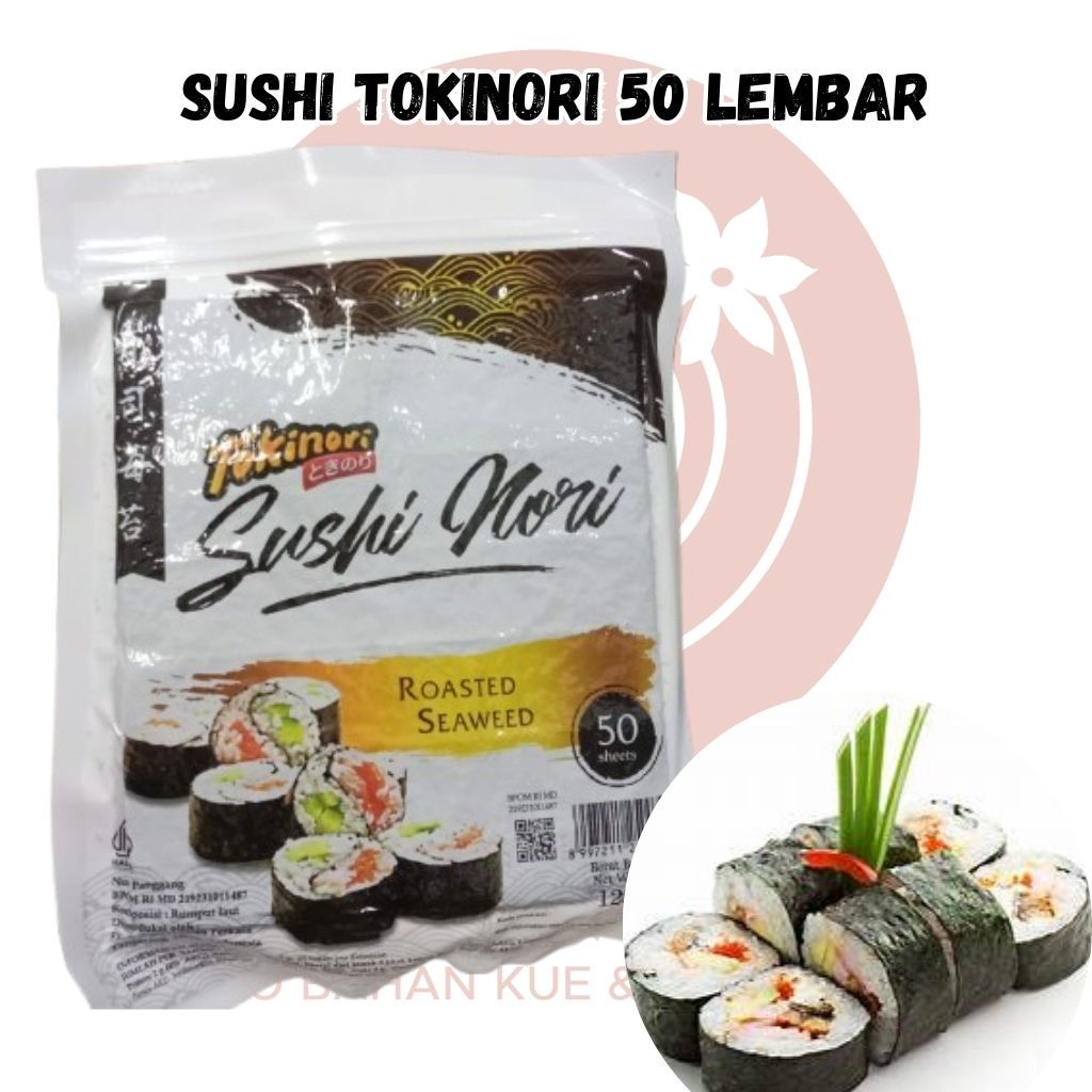 

sushi nori tokinori 50 lembar/sushi nori/rumput laut 50 lembar