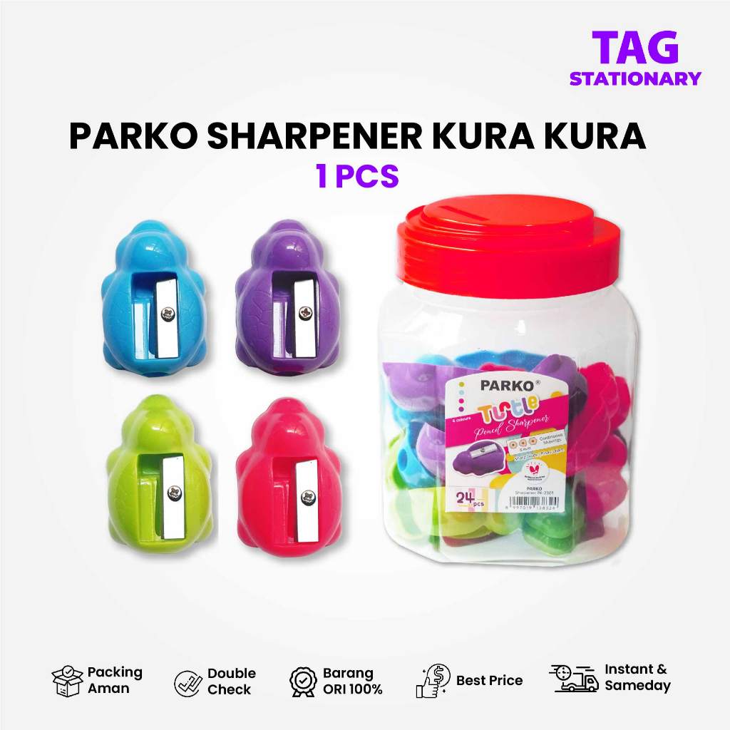 

Rautan Pensil Serutan Sharpener Kura-Kura (PCS) Parko / Rautan Pensil Timur Agung