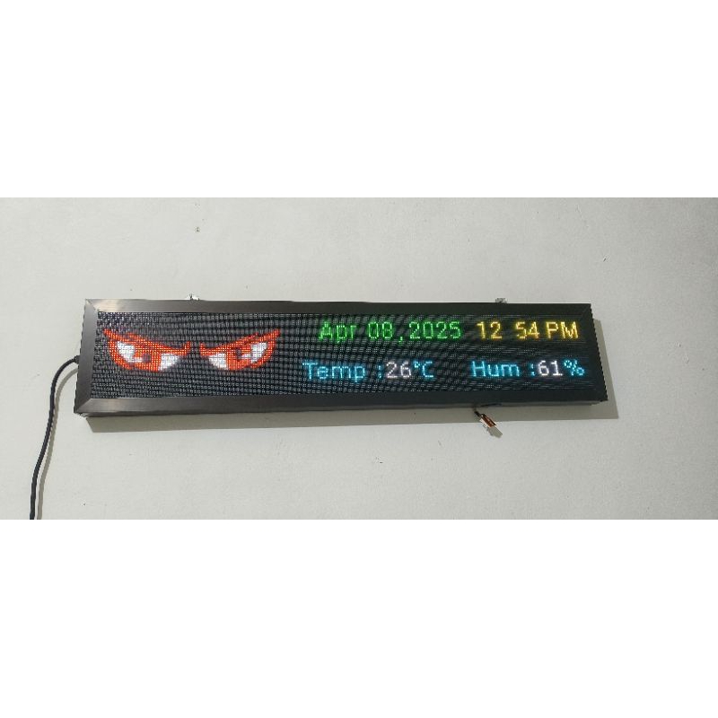 Running Text LED Indoor P4 Full RGB 20*100 cm