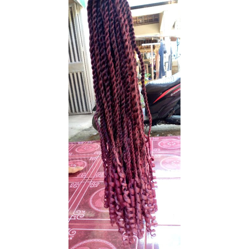 Rambut Sambung, Ulir Ikal / Ulir Curly lilit Cacing 2.