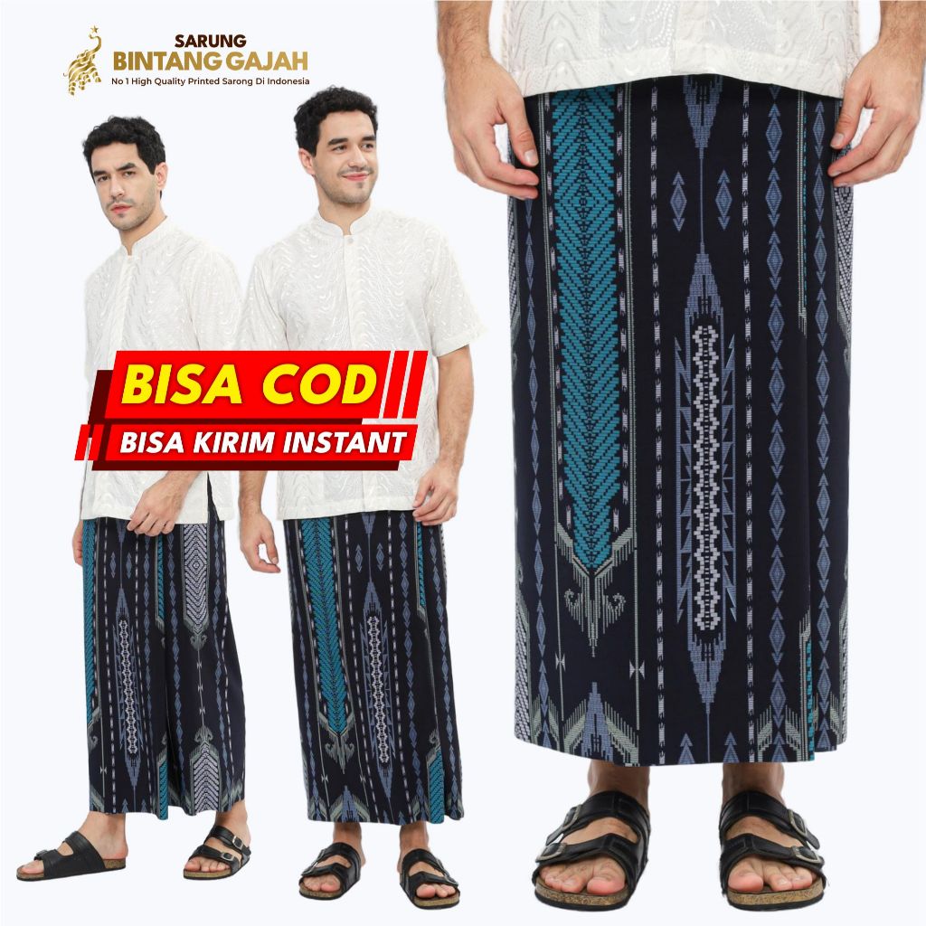 Sarung Bintang Gajah Onta Legenda WS 7482 JATYA Motif Garis Etnik Modern
