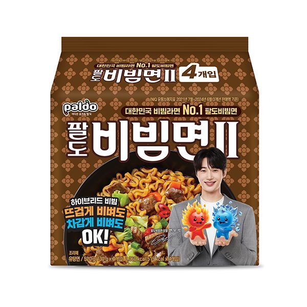 

PALDO Bibimyeon 2 (130g x 4) With Byeon Woo Seok /Cold & Hot Hybrid Bibim Noodles