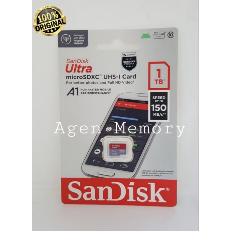 Memory Card microsd Micro SD Sandisk Ultra Class 10 1TB 1 TB A1