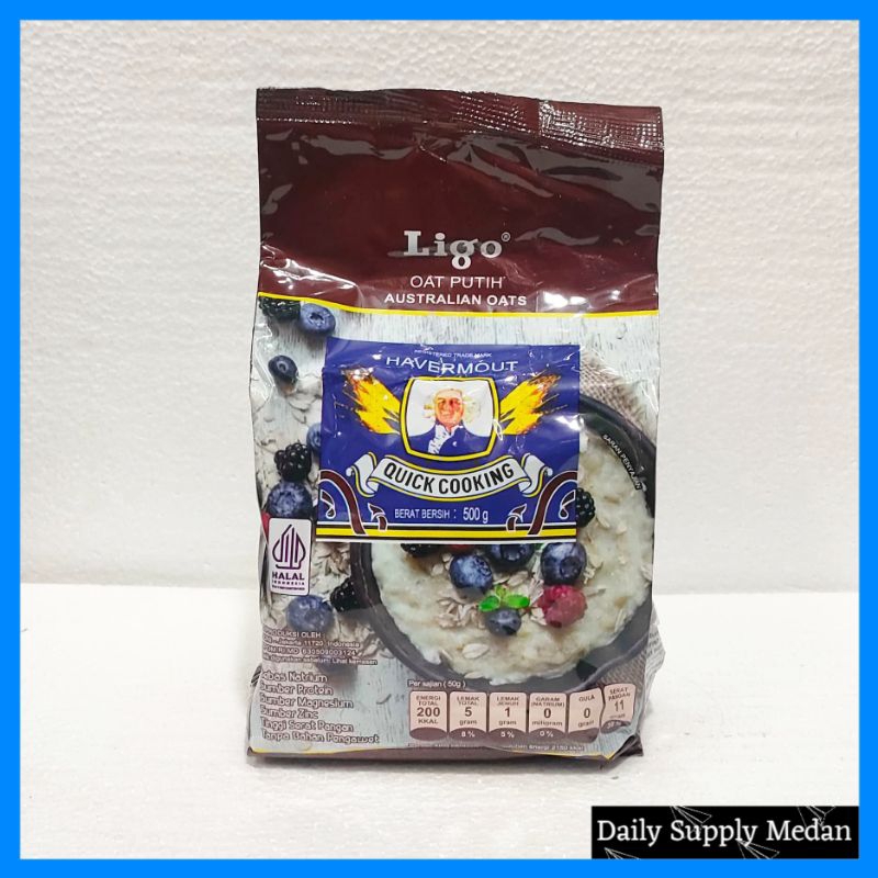 

Ligo Havermout Oat Putih 500gr