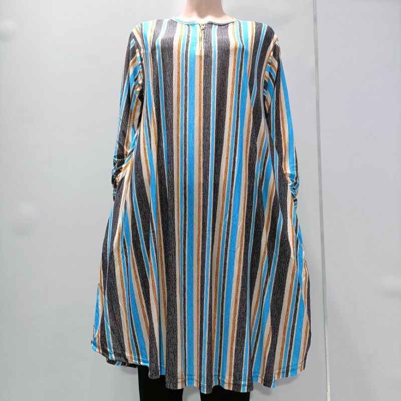 RJ3 Tunik Busui Super Jumbo Jersey LD 120-160 PB 105/ Tunik Atasan Wanita Muslimah Model Tunik