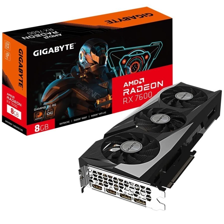 GIGABYTE Radeon RX 7600 GAMING OC 8GB GDDR6 | VGA Radeon RX 7600