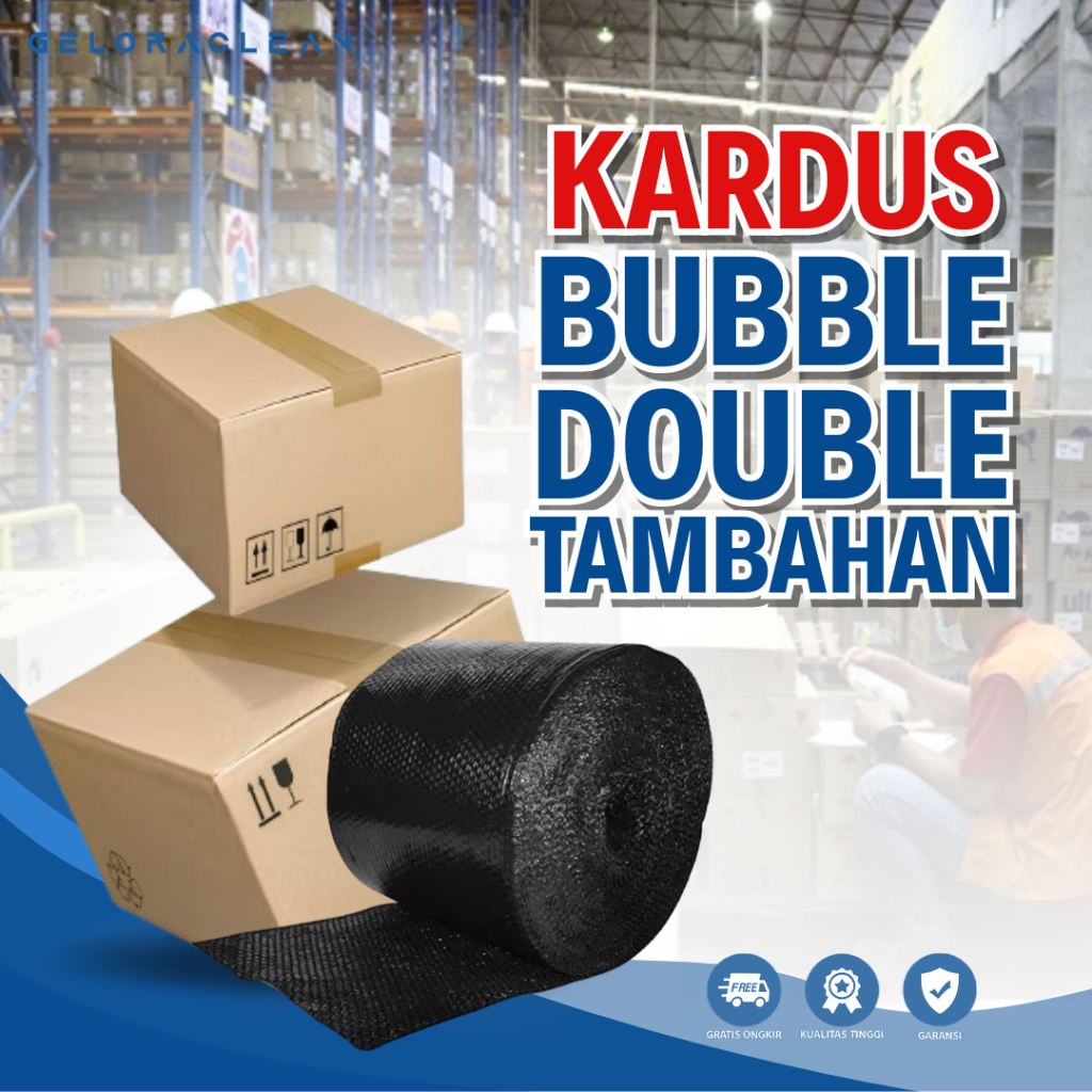 

Packing Tambahan Dus + Bubble Wrap Extra Safe
