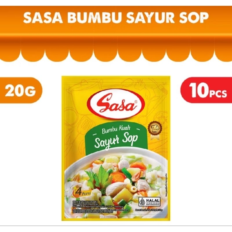 

Sasa bumbu sayur sop 20gr × 10 bungkus