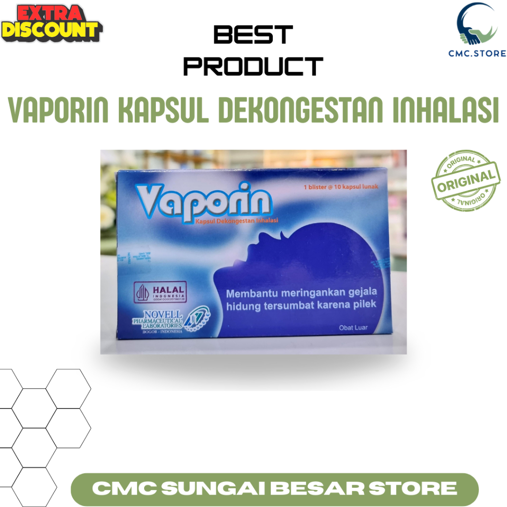 Vaporin Kapsul Dekongestan Inhalasi