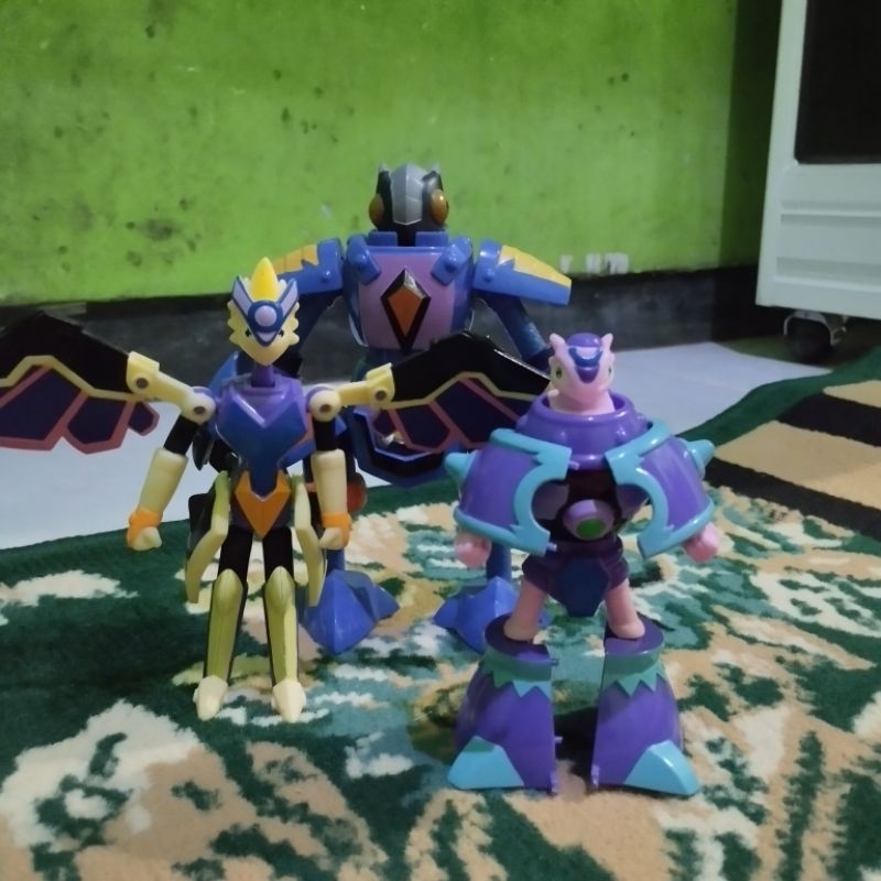 Mainan Dragon Warrior 3 in 1 Naga ungu Mila