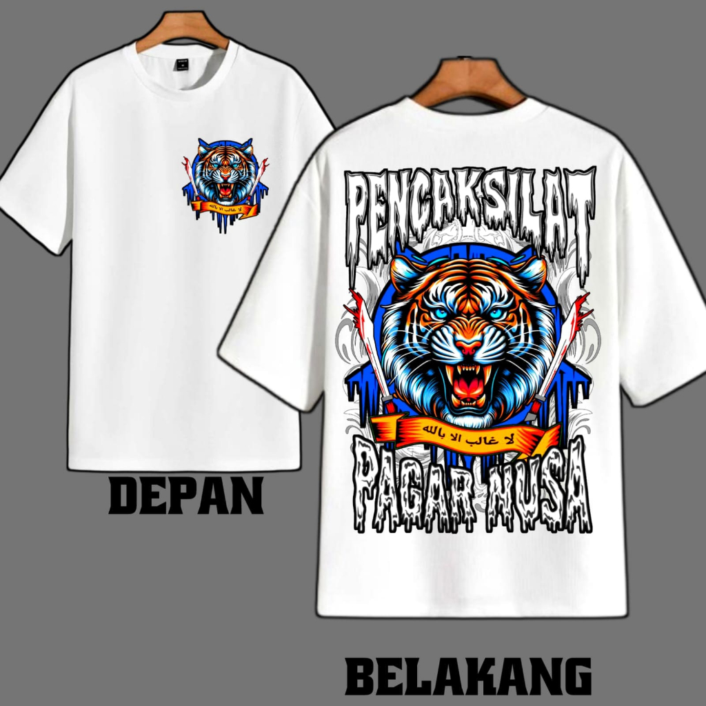 KAOS MACAN PUTIH PAGAR NUSA 1986 / KAOS PAGAR NUSA SIMPEL 1986