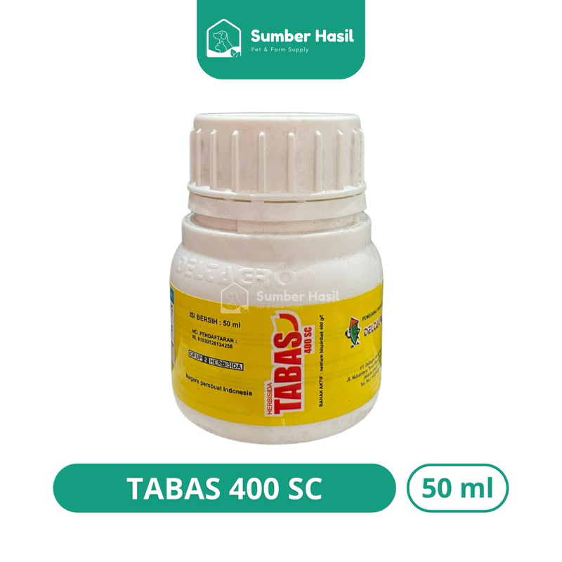 TABAS 400SC 50ML HERBISIDA SELEKTIF PADI OBAT RUMPUT TANAMAN PADI TABAS DELTAGRO ORIGINAL