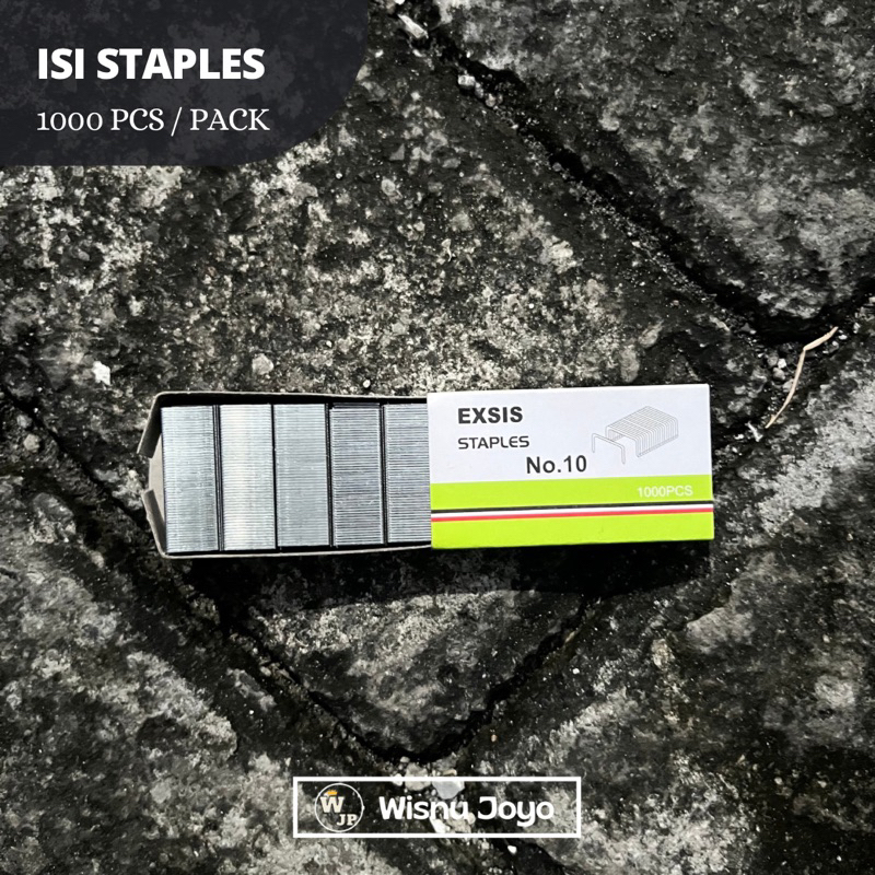 

Satu Pack Isi 1000 Pcs Isi Staples Exsis No 10 / Isi Staples Kecil Exsis