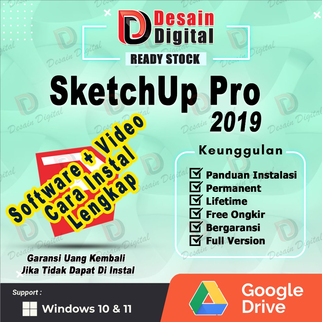 (WIN) Sketchup Pro 2019 Full Versi - Only Windows 64 Bit