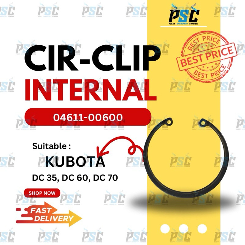CIR CLIP INTERNAL COMBINE KUBOTA DC 35
