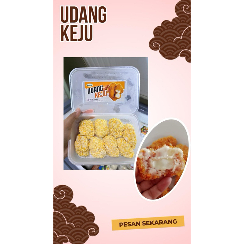 Udang Keju Frozen isi 8 pcs/Udang Keju gacoan/Udang keju frozen gacoan