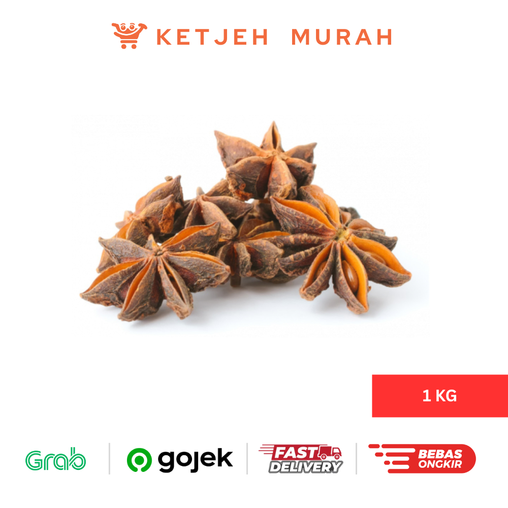 

Bunga Lawang, Bintang Delapan, Puekak, Star Anise Premium 1 KG
