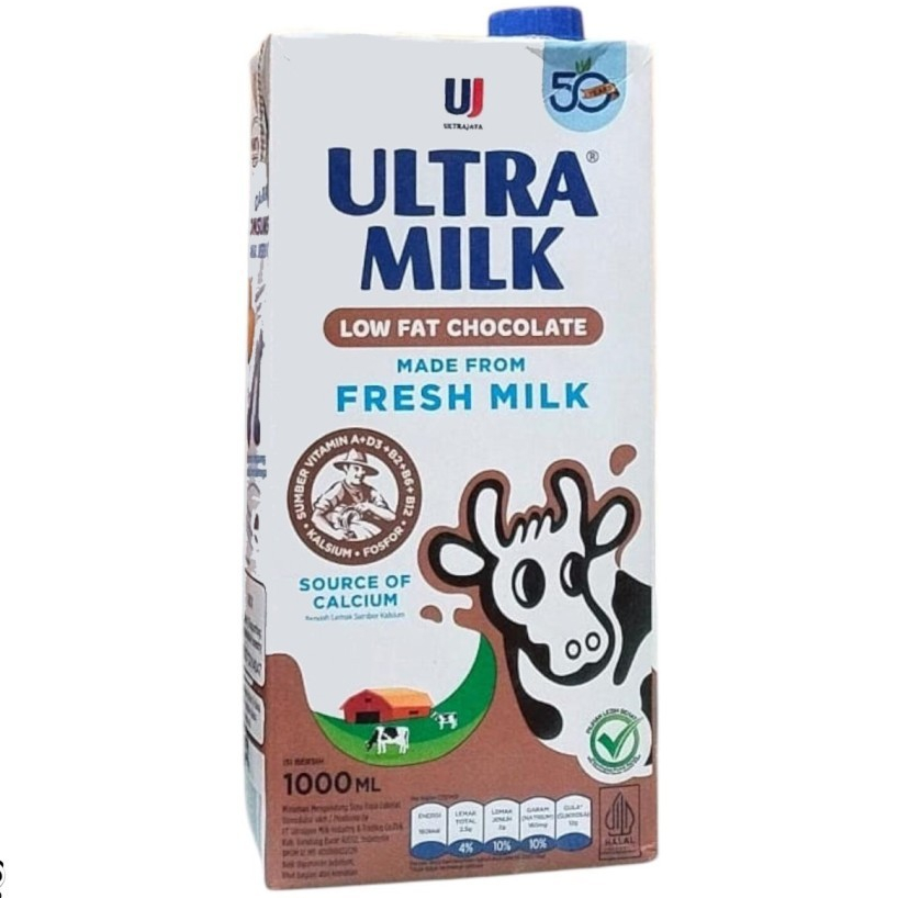 

Susu Ultra Milk Low Fat Coklat 1 Liter