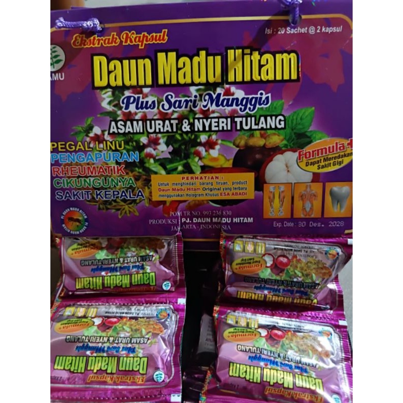 

DAUN MADU HITAM plus sari mangis