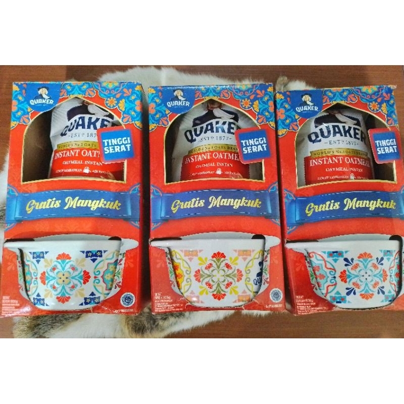 

PROMO GRATIS MANGKUK KOPIN QUAKER OATMEAL 800GRAM INSTAN OATMEAL 800GRAM QUAKER OAT 800GRAM