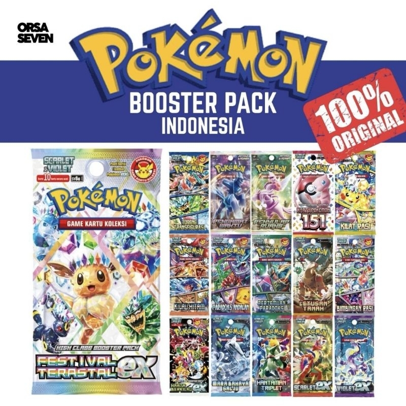 Pokemon Booster Pack Indonesia TCG