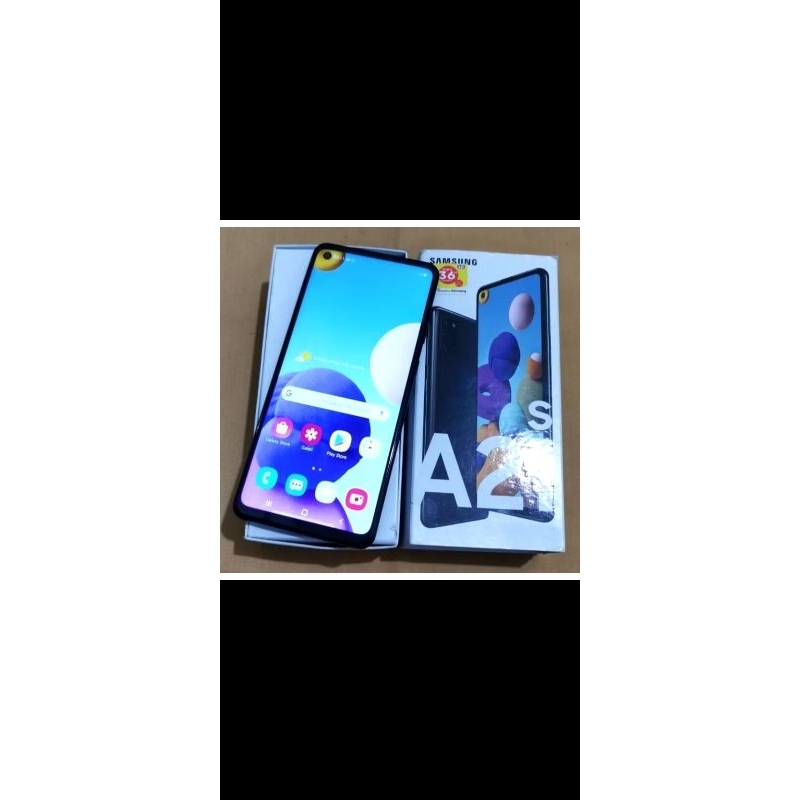 SAMSUNG A21 S RAM 6/64 SECOND KONDISI NORMAL LENGKAP DENGAN KOTAK