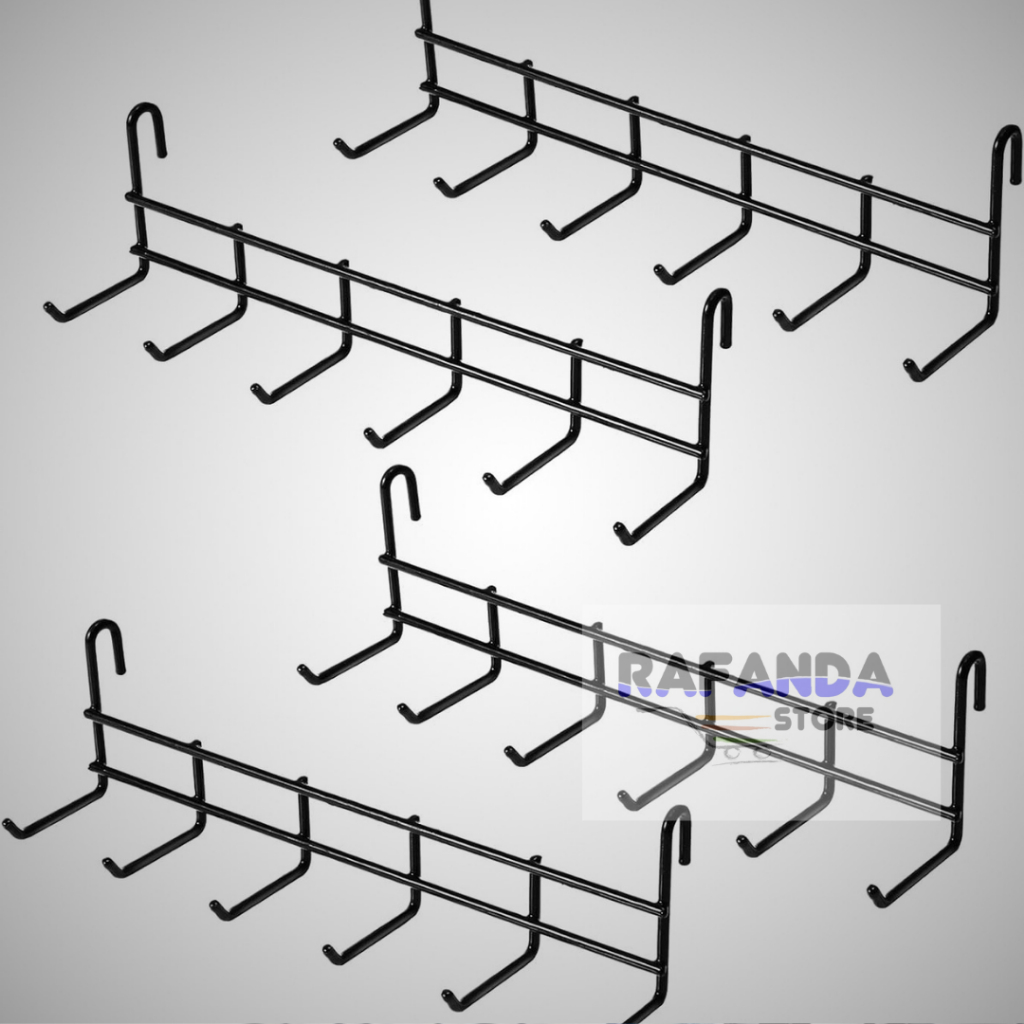 Hook Rak wall grid Kapstok ram dinding cantolan display gantungan aksesoris topi tas kaitan hook wir