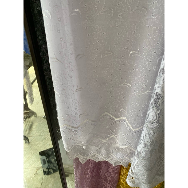 kain kebaya katun bordir [kain]