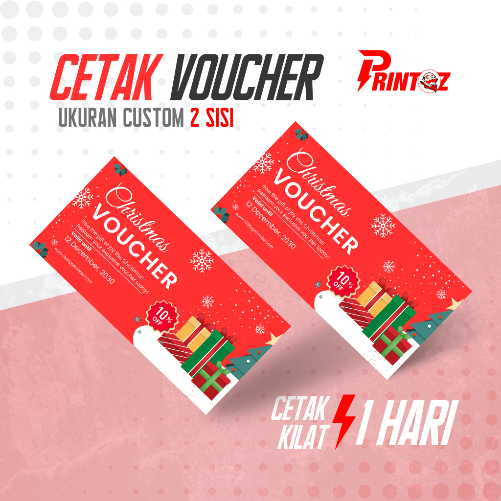 

Cetak Voucher Custom Ukuran Cetak Kupon 2 Sisi Voucher Makanan Voucher Minuman Custom