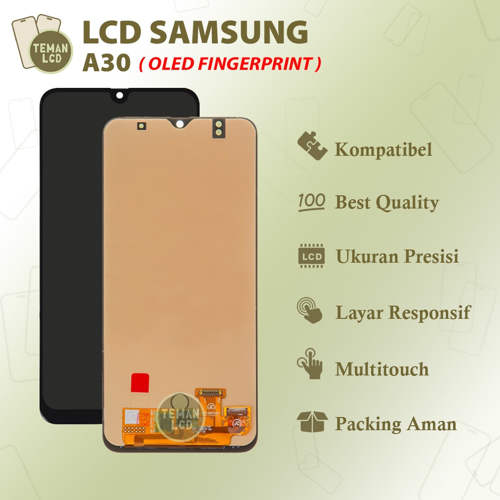LCD Samsung A30 / Samsung A50 FINGERPRINT - Original 100% Fullset Touchscreen